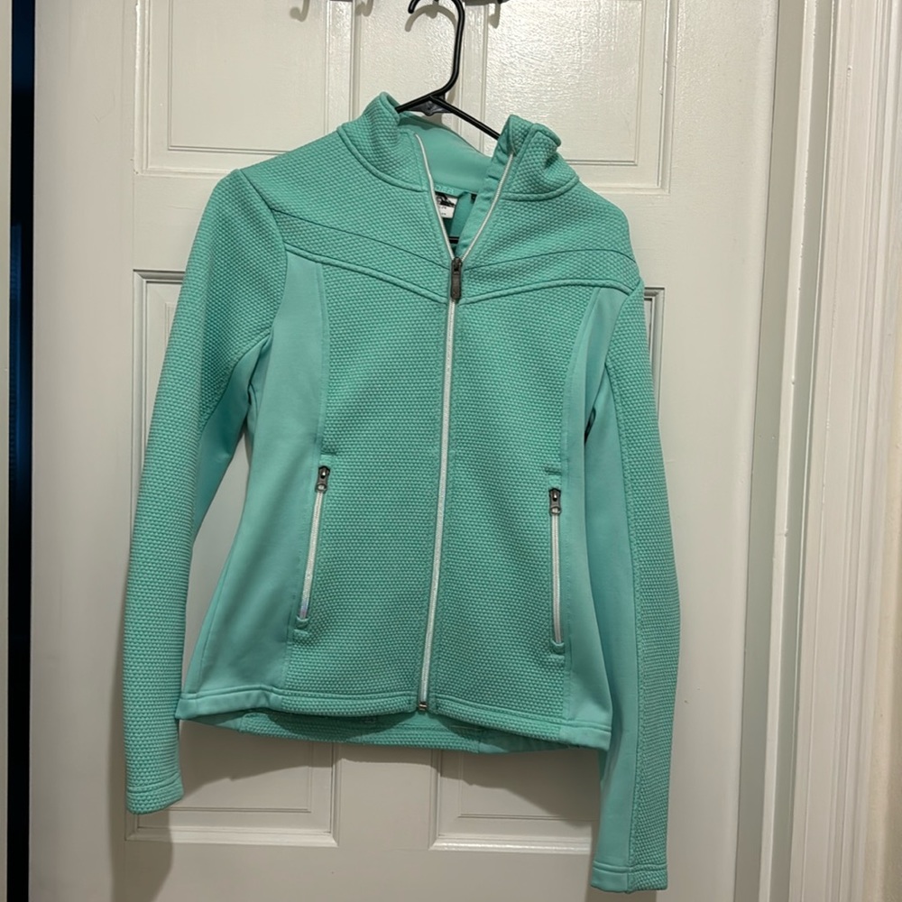 EUC Mint Green Spyder Ski Snowboard Zip-up Size S - Picture 1 of 4